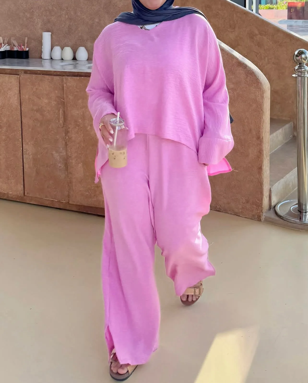 Pink suit