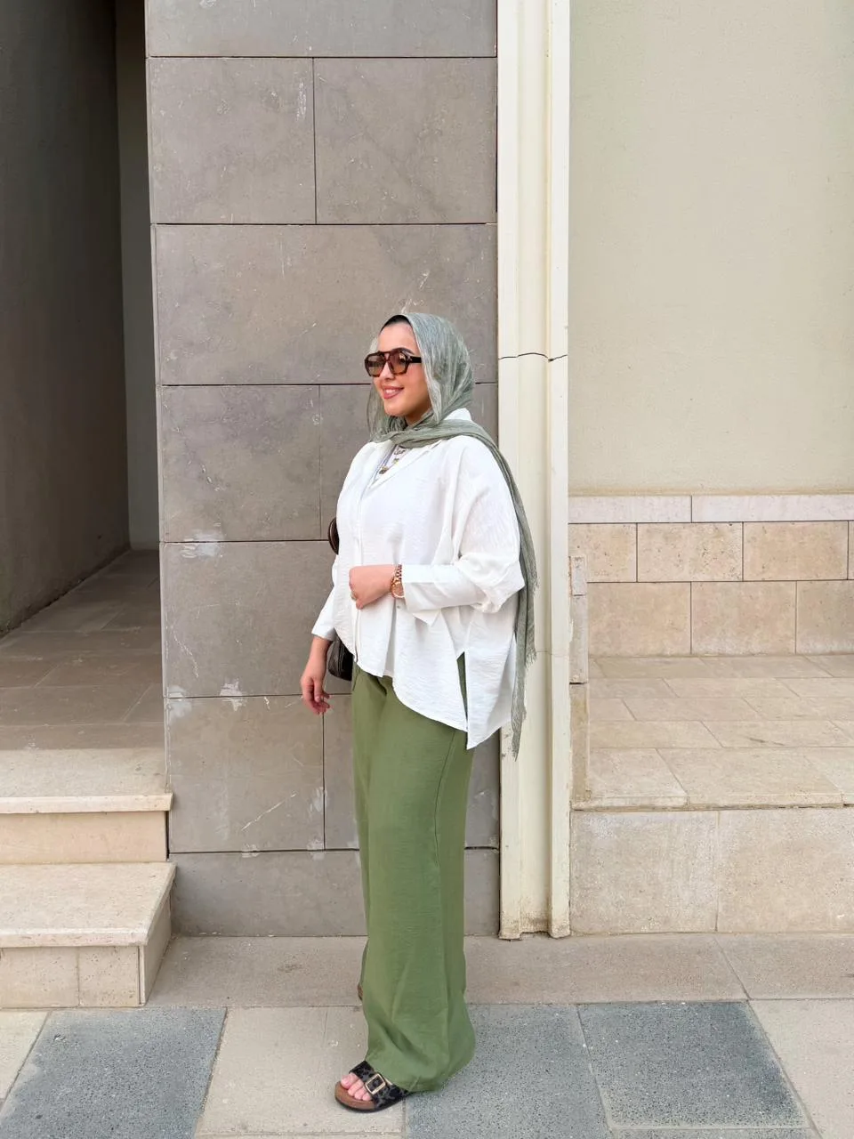 White flowy blouse