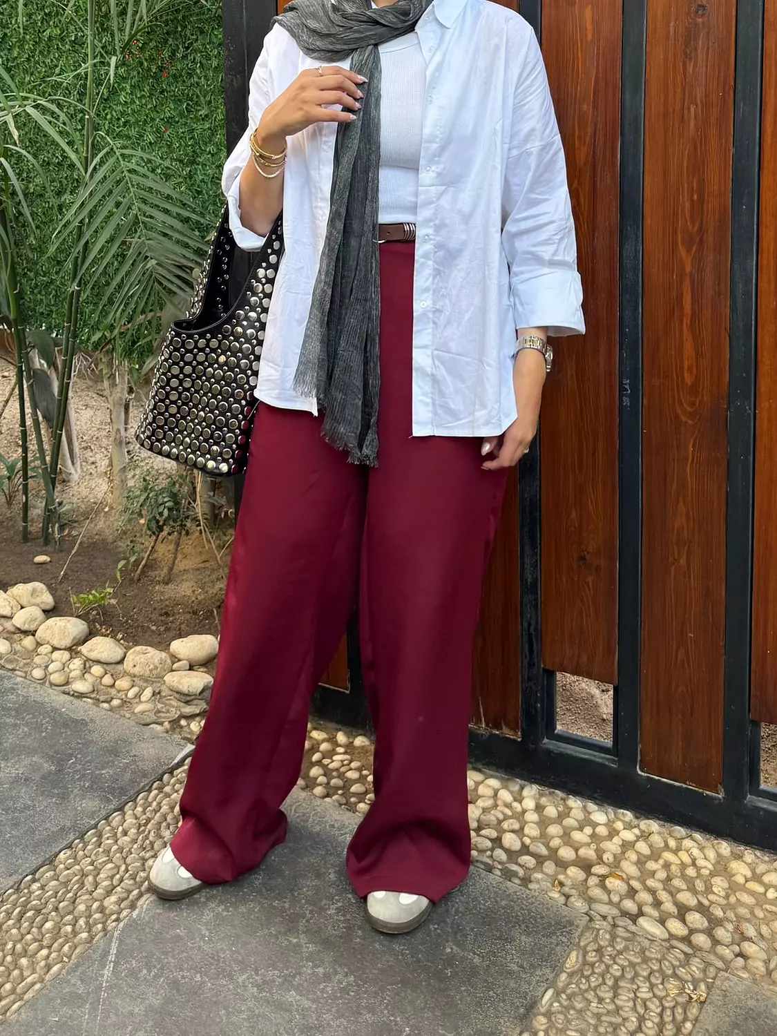 Burgundy Formal Pants