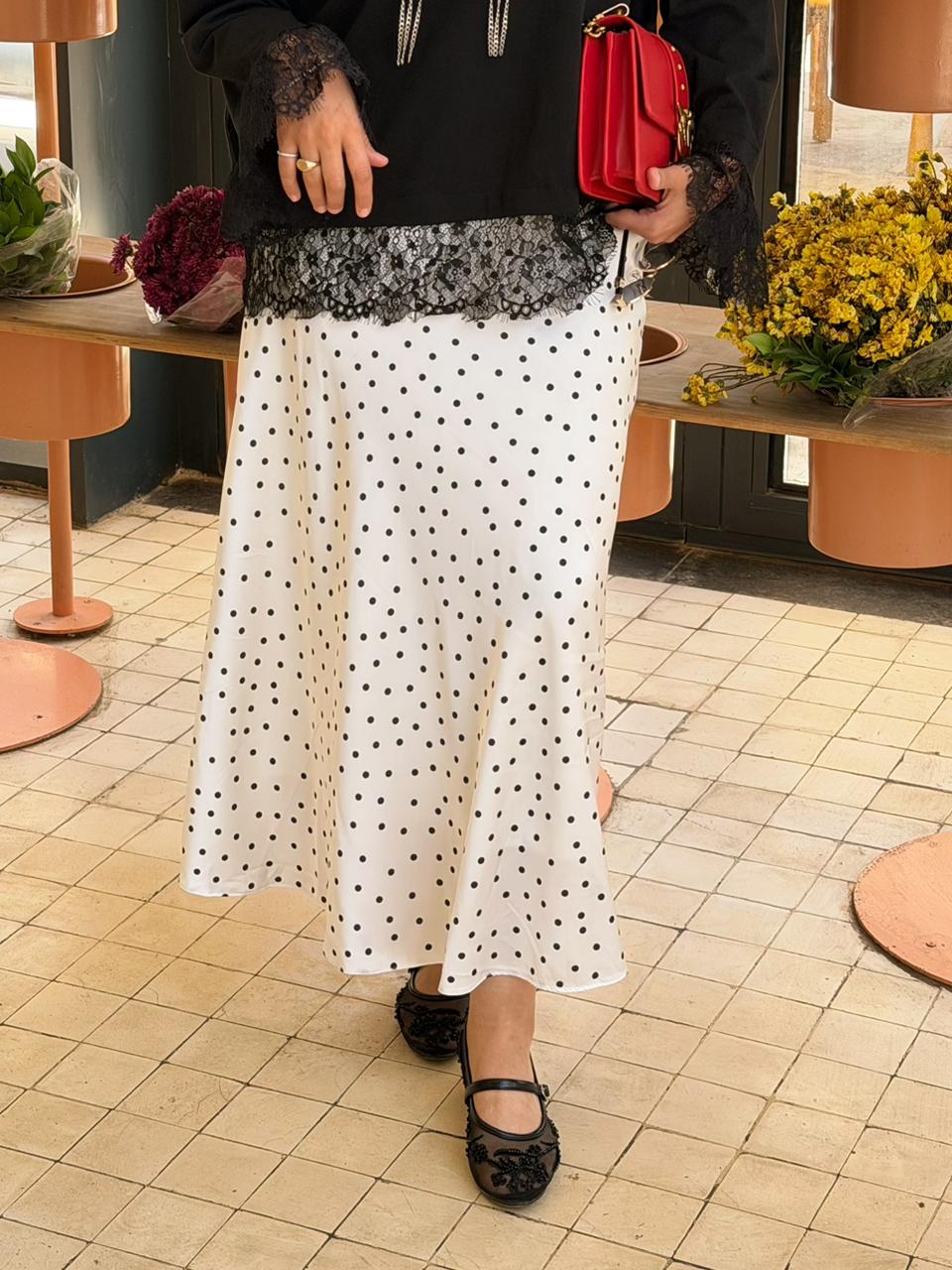 polka dots skirt