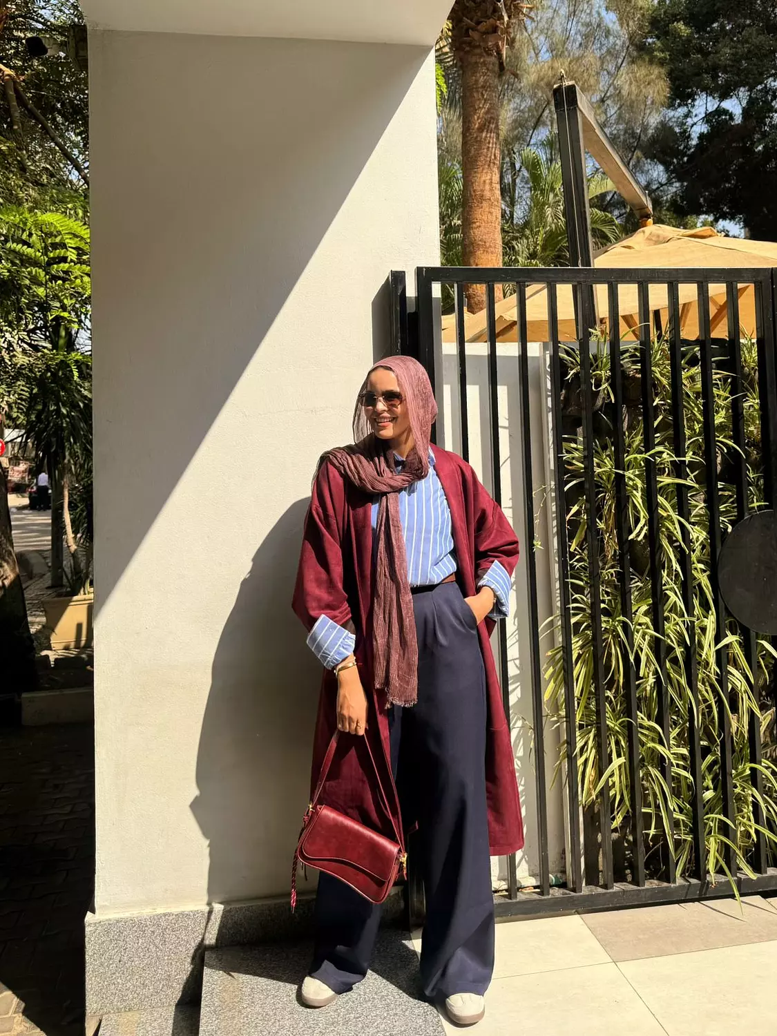 Long Cardigan Burgundy